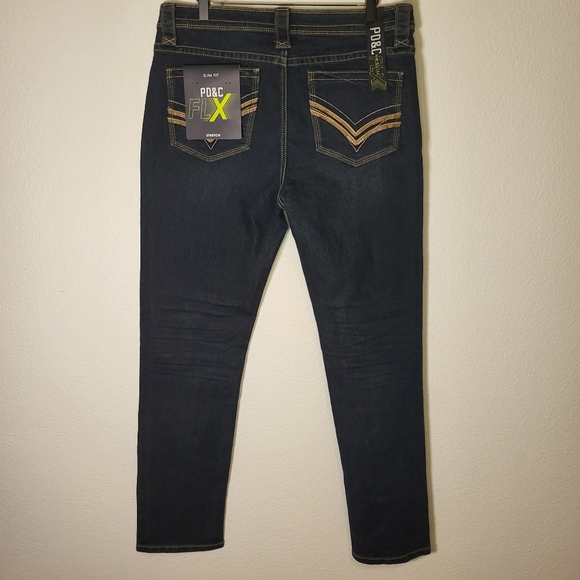 NWT PD&C Flx Slim Fit Denim Jeans size 34x32 - Picture 2 of 10